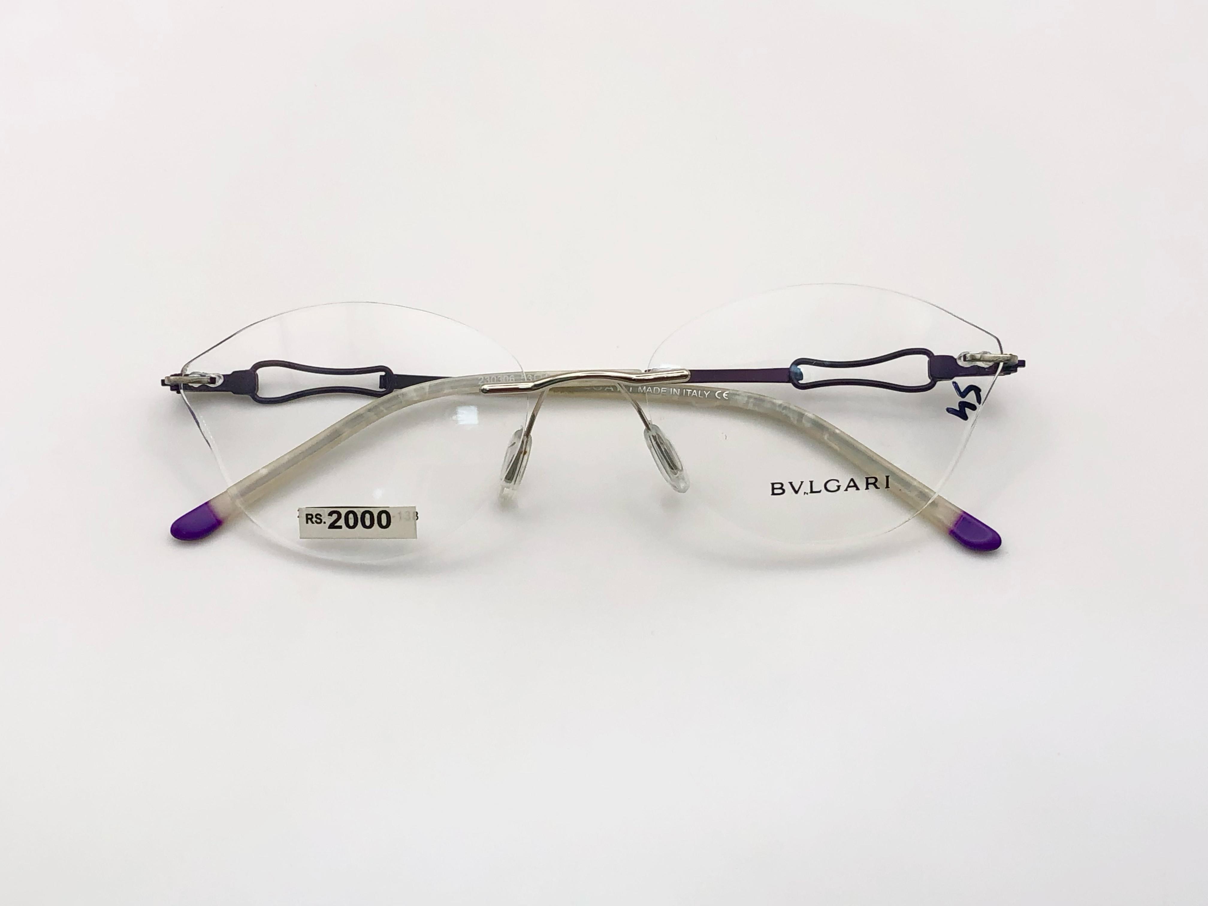 Bvlgari Rimless Eyeglasses For Women