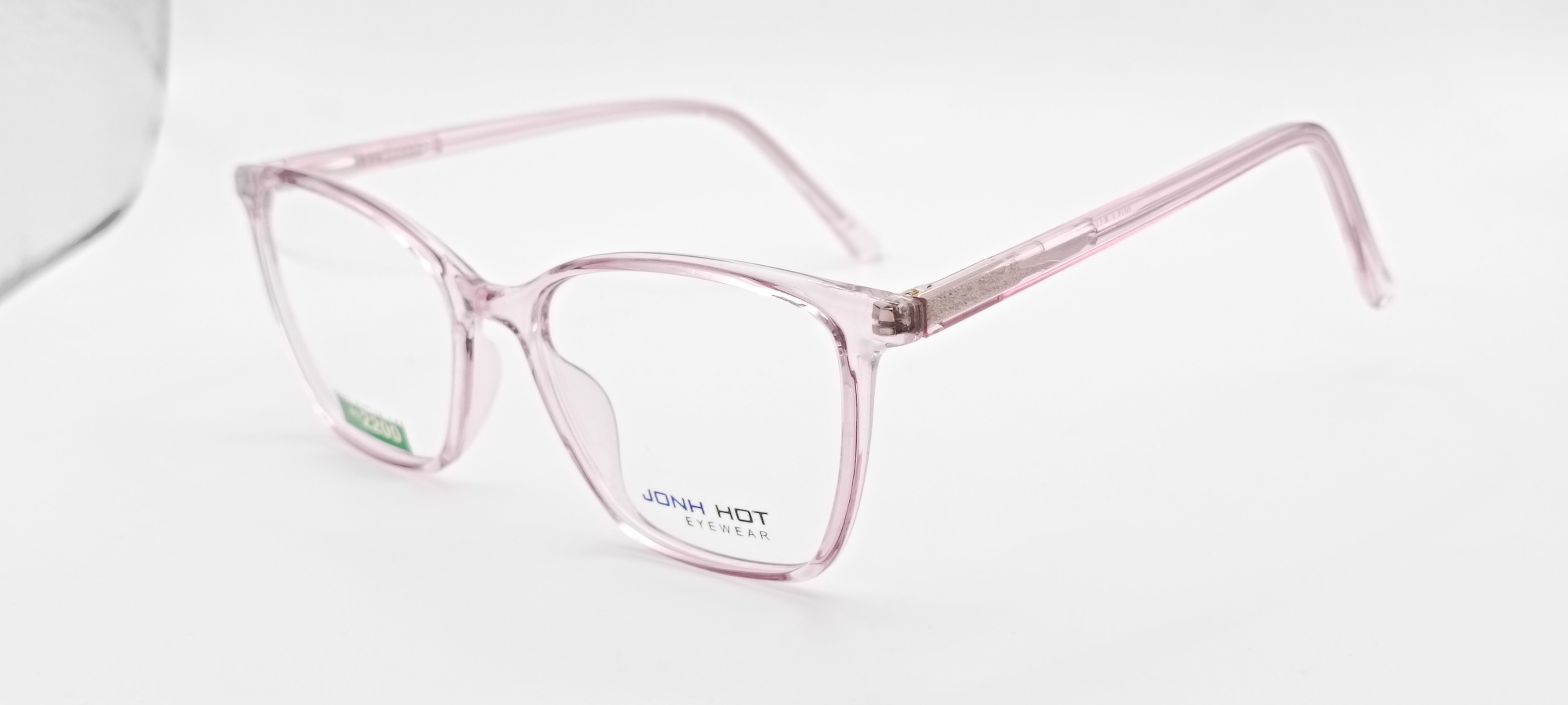 John Hot Pink Clear Glasses