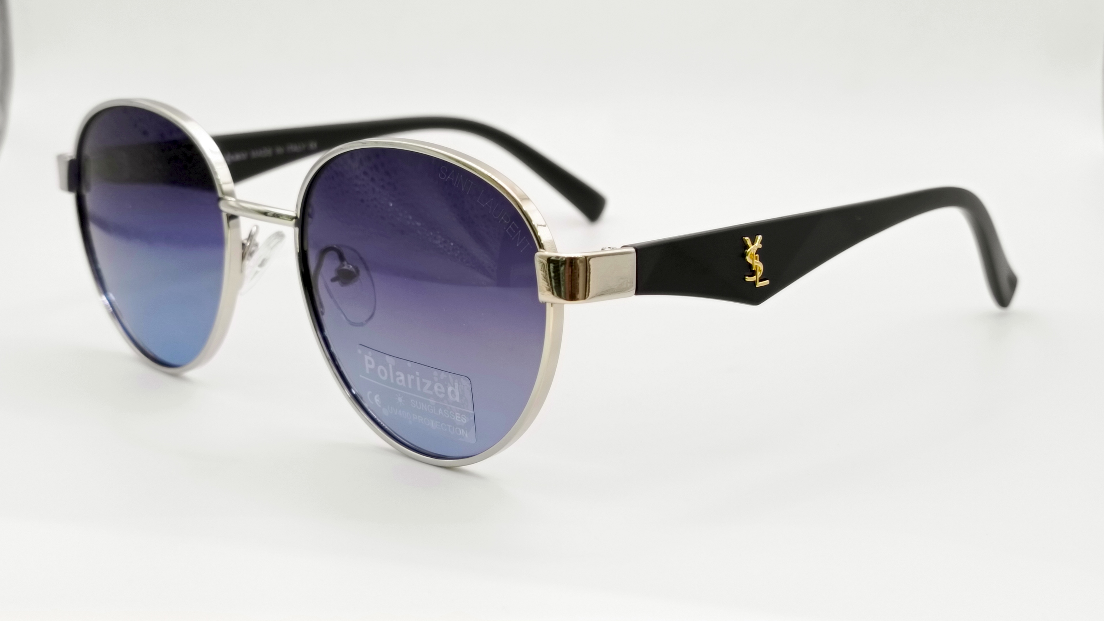 Round Blue Gradient Sunglasses