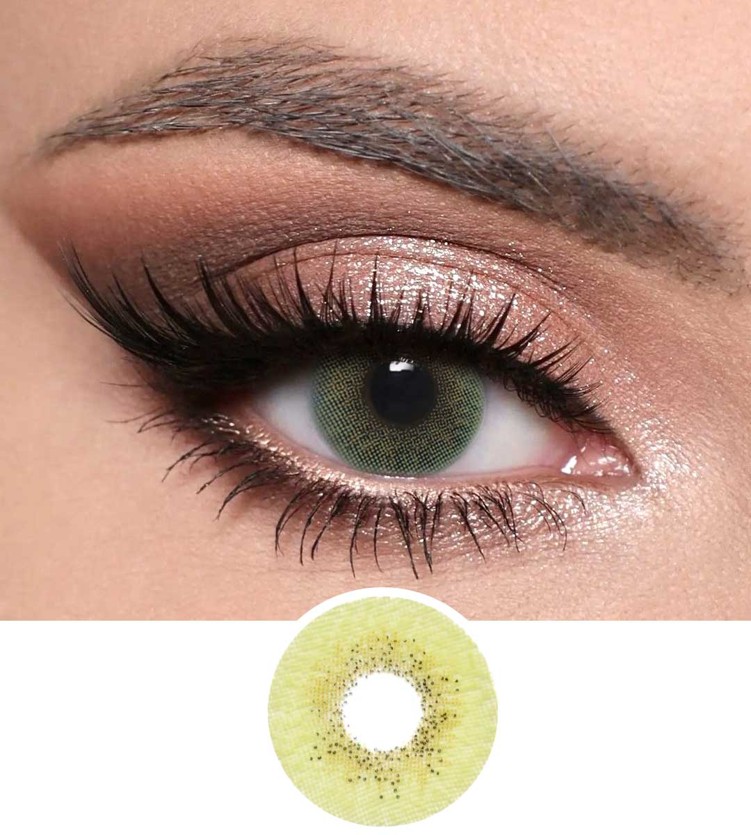 SILK GREEN CONTACT LENSES 
