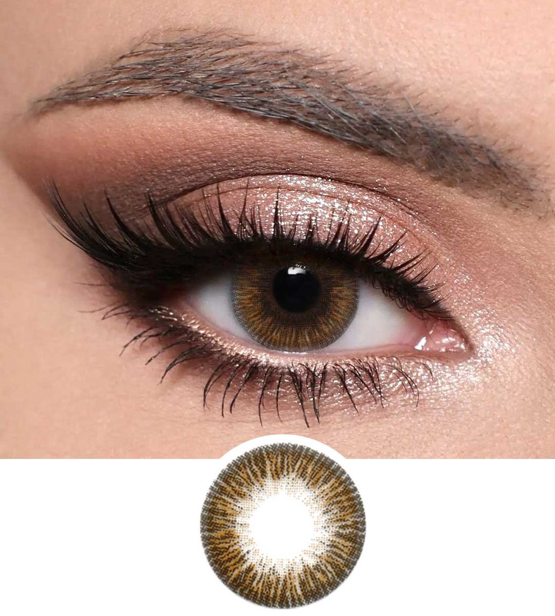 ENCHANT BROWN CONTACT LENSES 