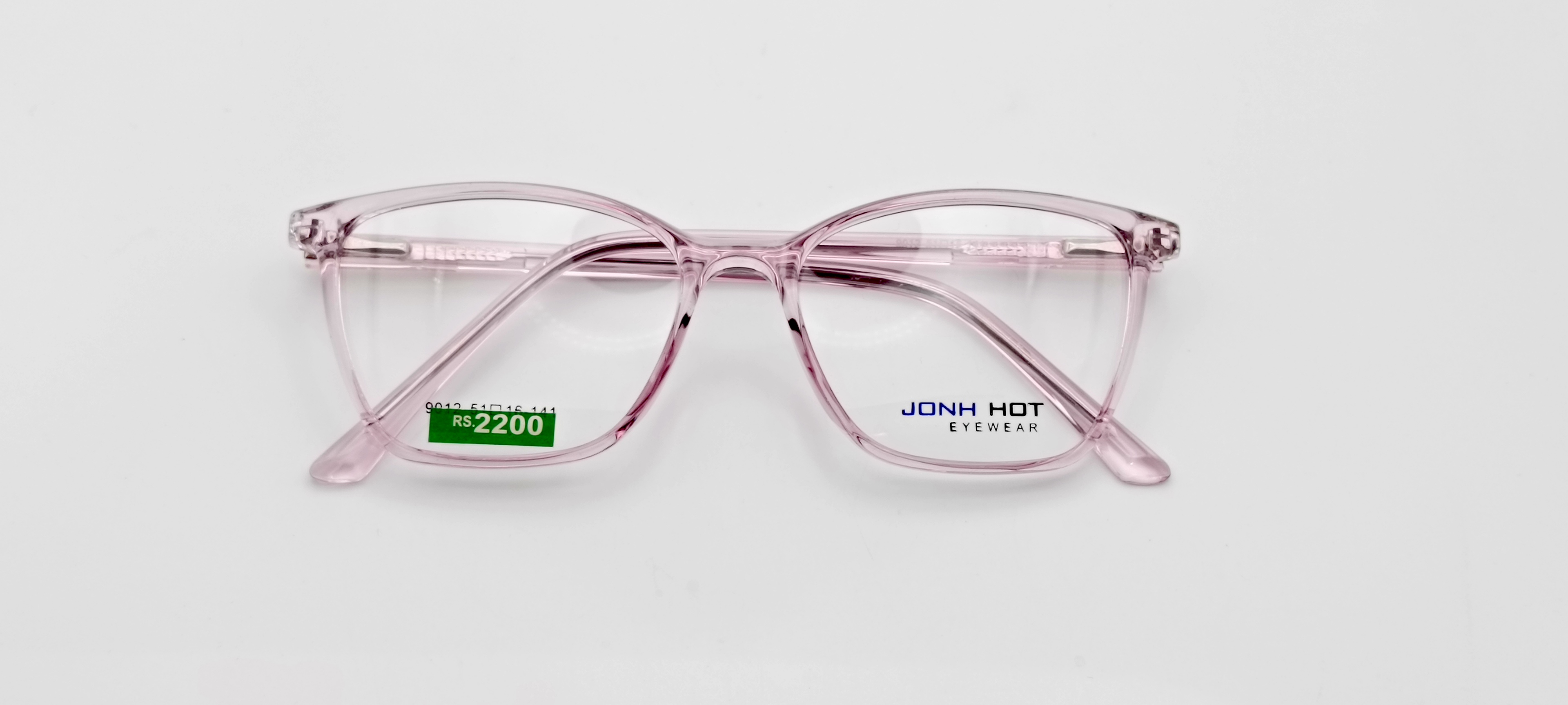 John Hot Pink Clear Glasses