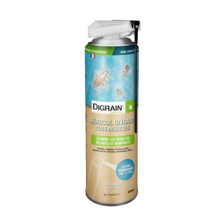DIGRAIN Eléments Aérosol Givrant Tous Insectes 500ml