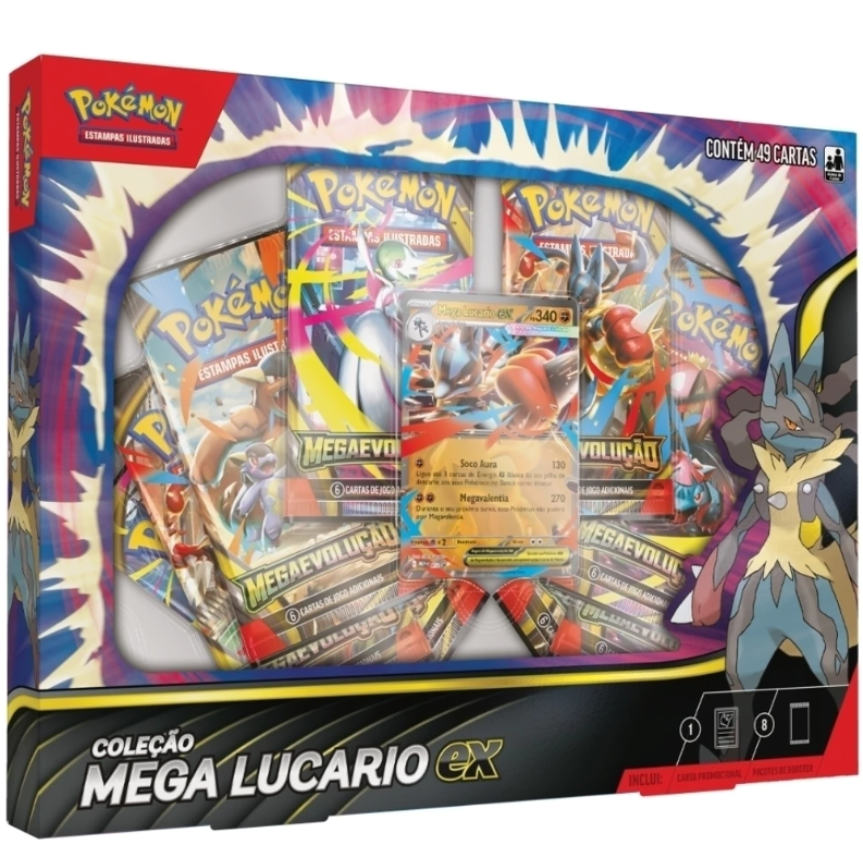 BOX POKÉMON COLEÇÃO MEGA LUCARIO