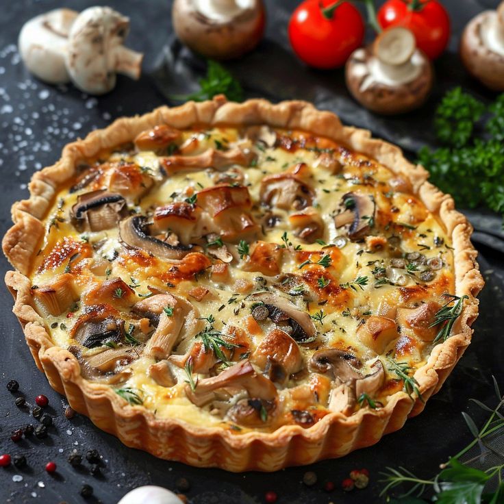 Mushroom Quiche