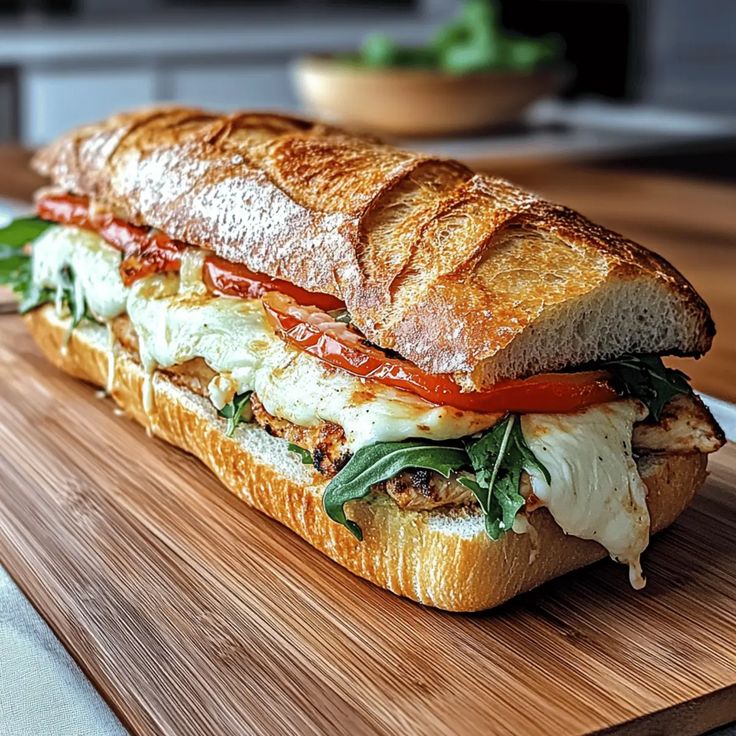 Chicken Jalapeno baguettes 