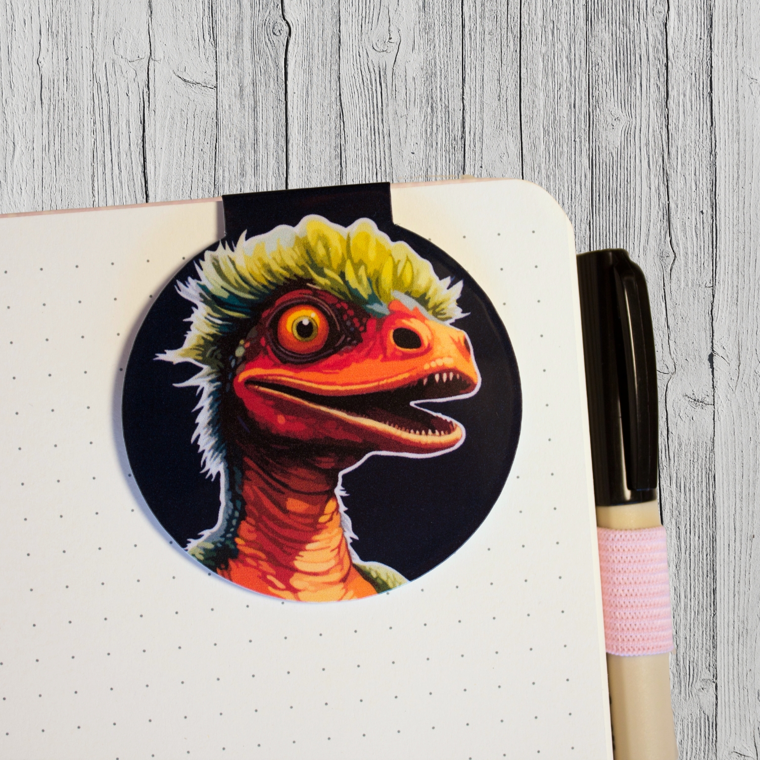 Magnetische Buchzeichen - Troodon