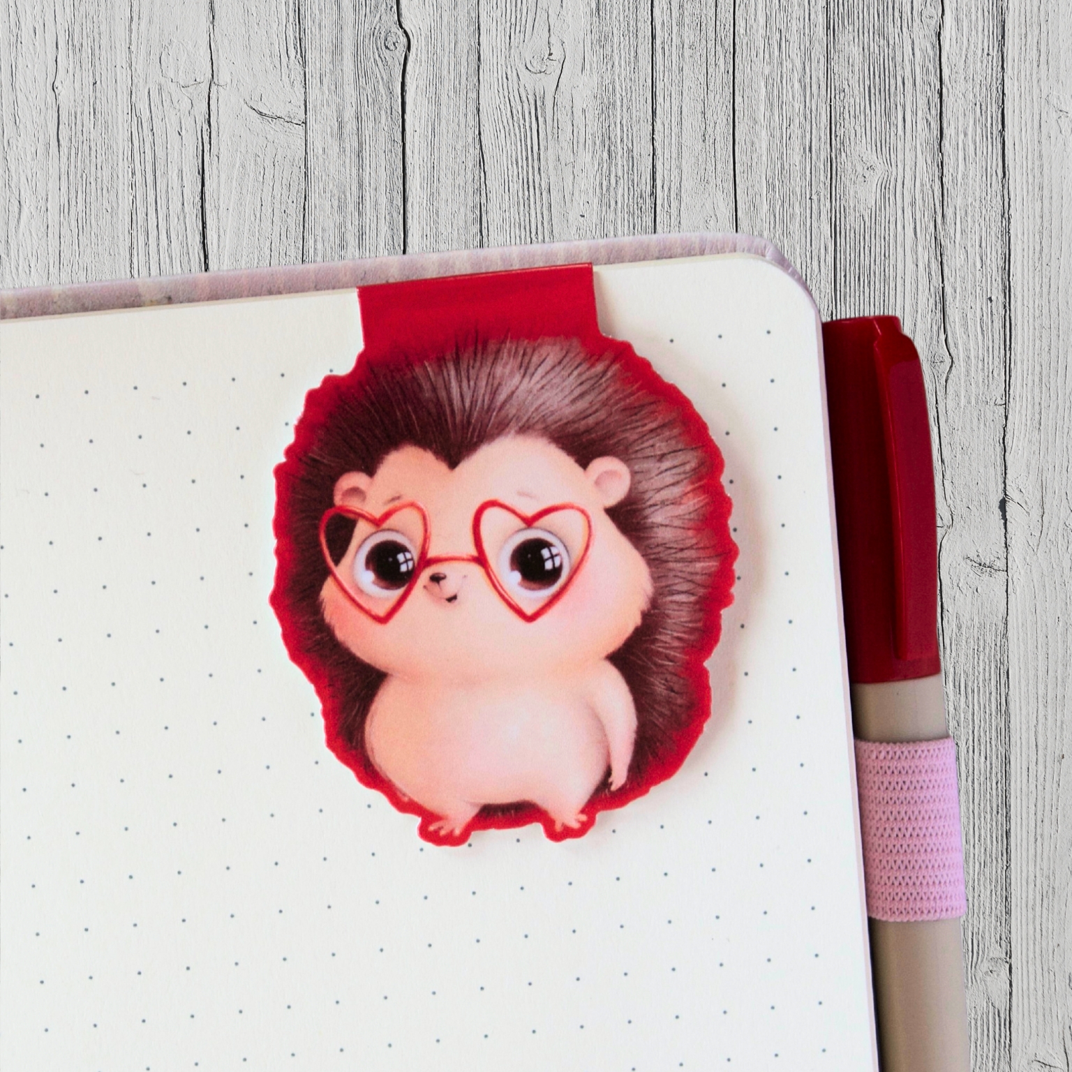 Magnetisches Buchzeichen - Igel