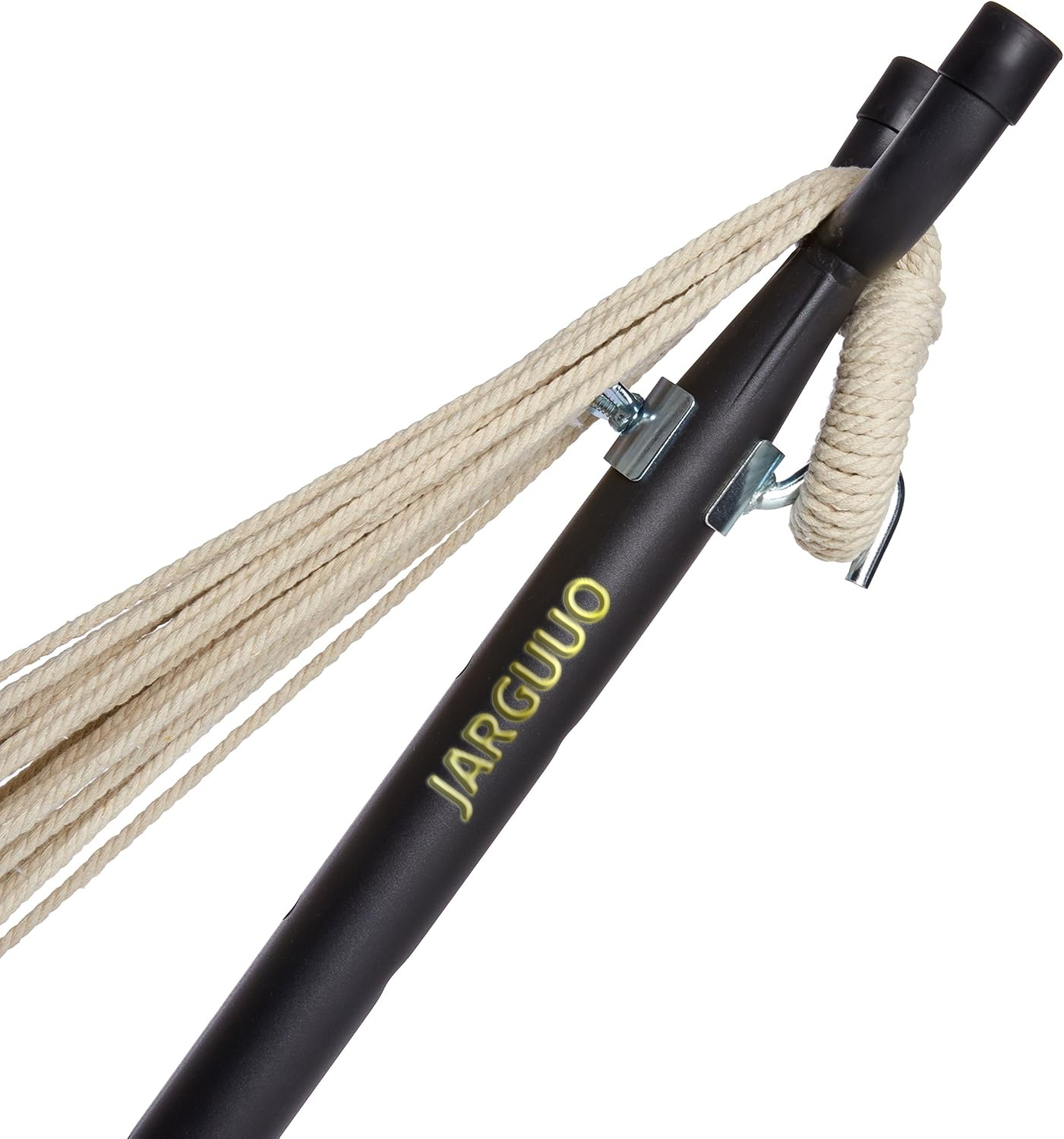 JARGUUO Hammock stands Space Saving Steel Stand Included 2 Person Heavy Duty Outside Garden Yard Outdoor 450lb Capacity 2 People Standing Hammocks and Portable Carrying Bag 