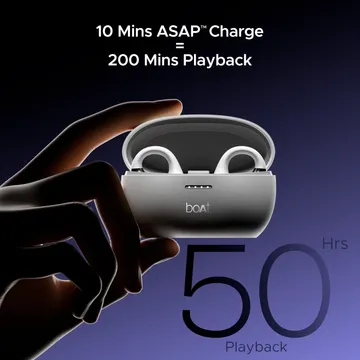 boAt Airdopes Loop TWS Earbuds with Noise Isolation (IPX4 Splash and Sweat Resistant, ASAP Charge, Pearl White)