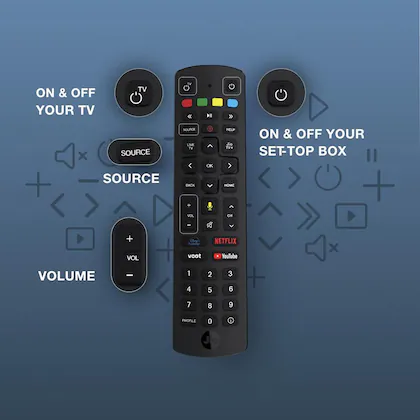 Jio Set - Top Box Remote