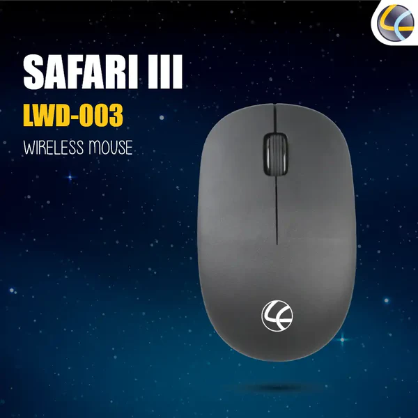  LAPCARE Safari III Wireless Mouse Black (LWM-003) 3.8