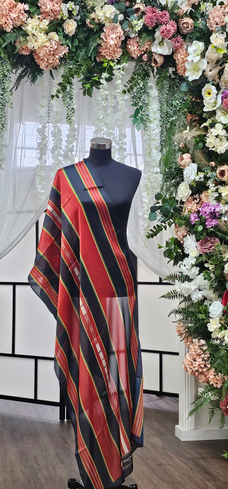 Elegant Striped Scarf