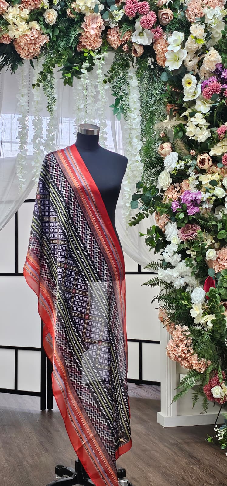 Elegant Printed Silk scarf