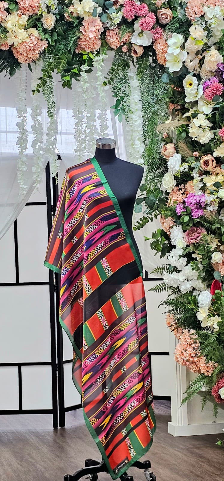 Handwoven Multi-Colored Silk