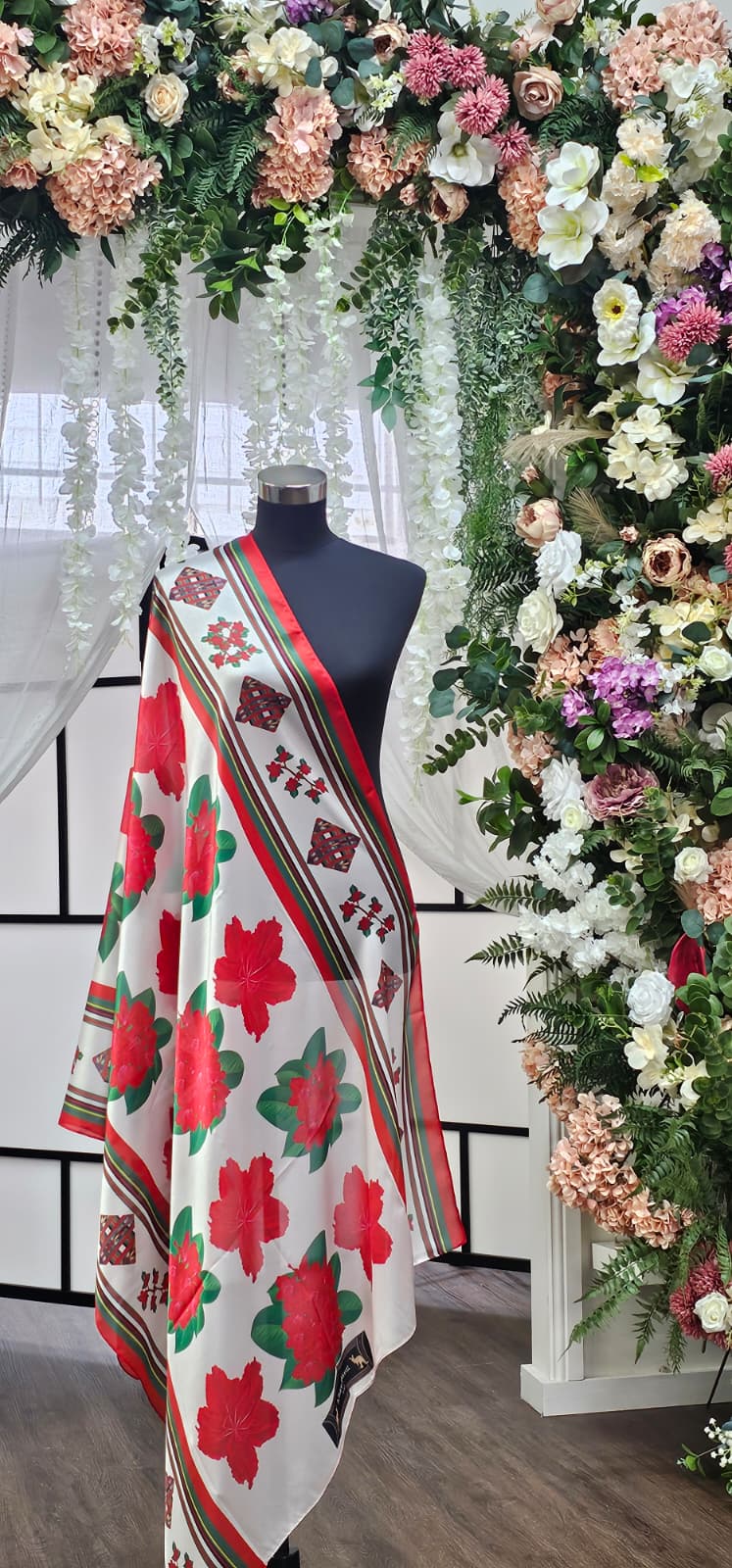 Floral Print Silk scarf