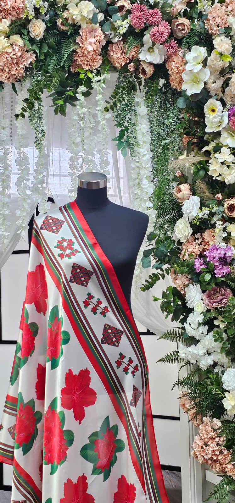 Floral Print Silk scarf