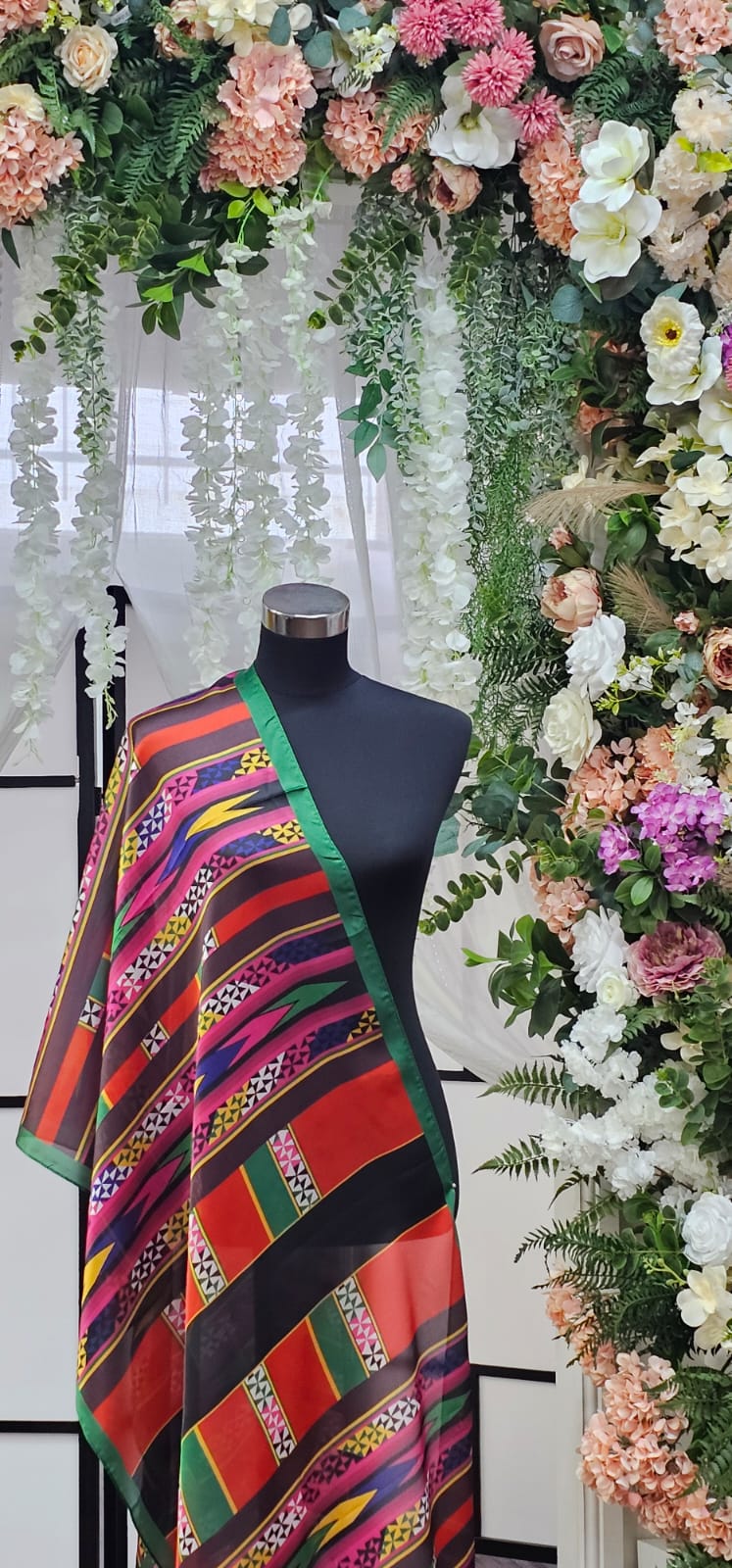 Handwoven Multi-Colored Silk