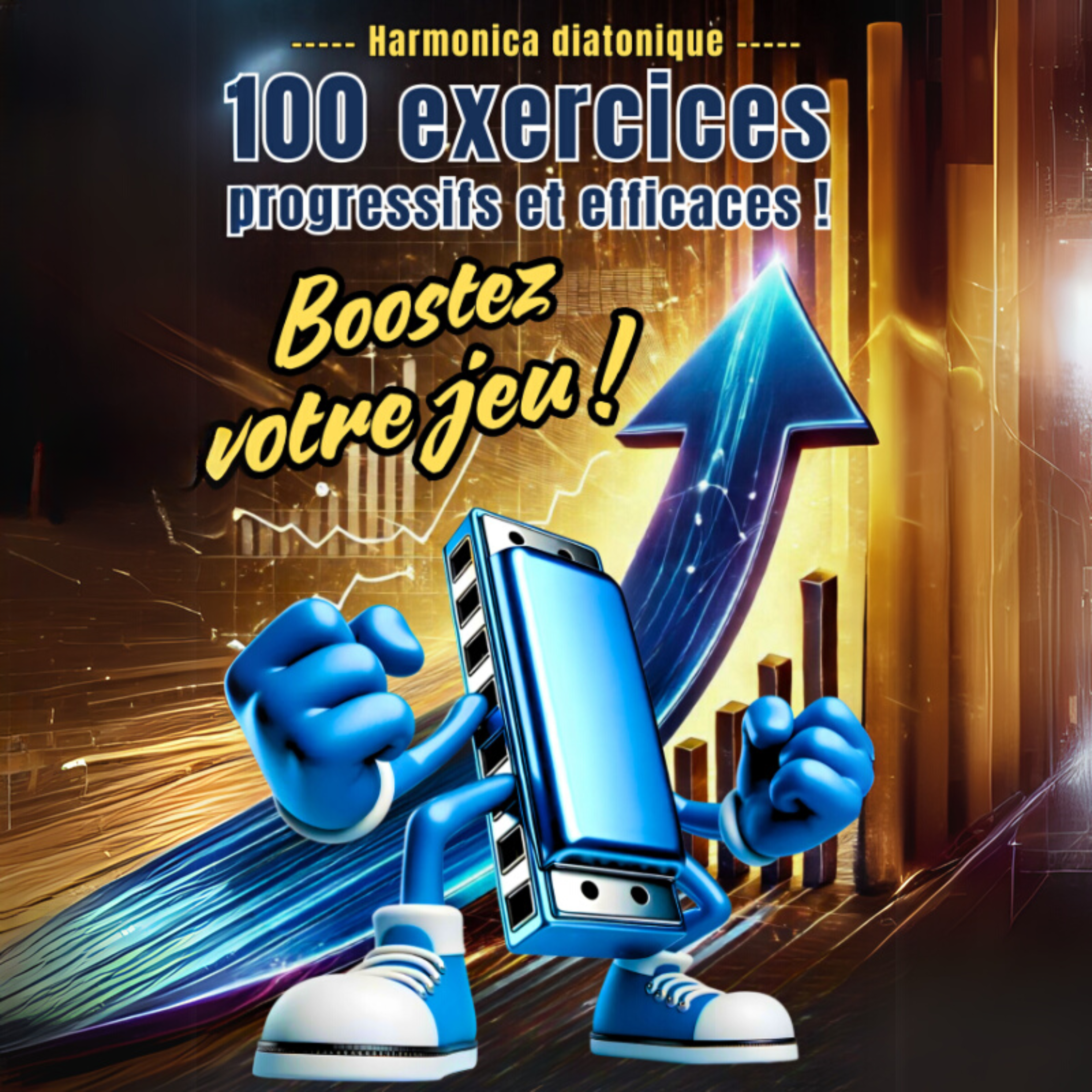 Harmonica diatonique - 100 Exercices progressifs et efficaces