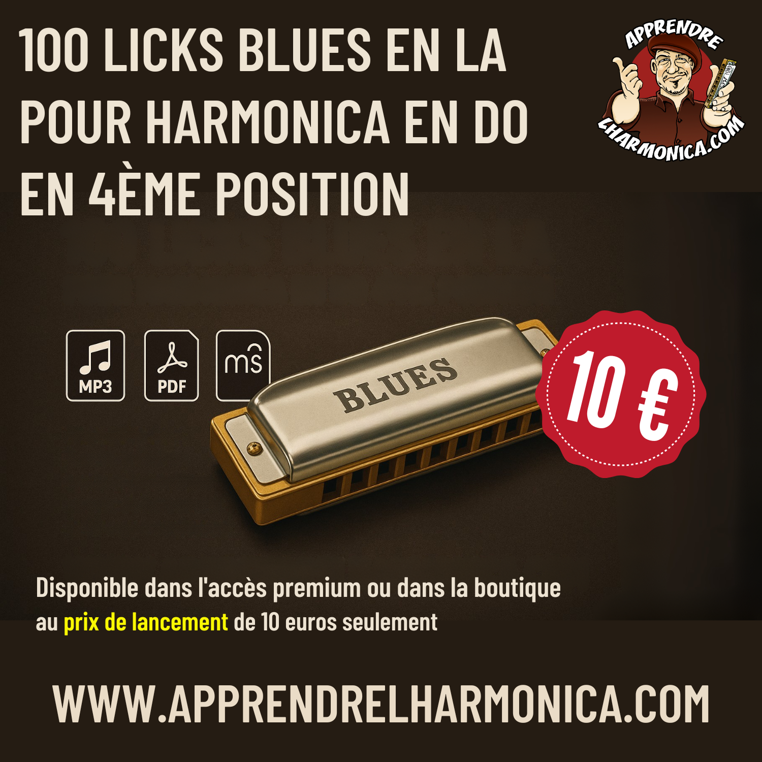 100 Licks Blues en La