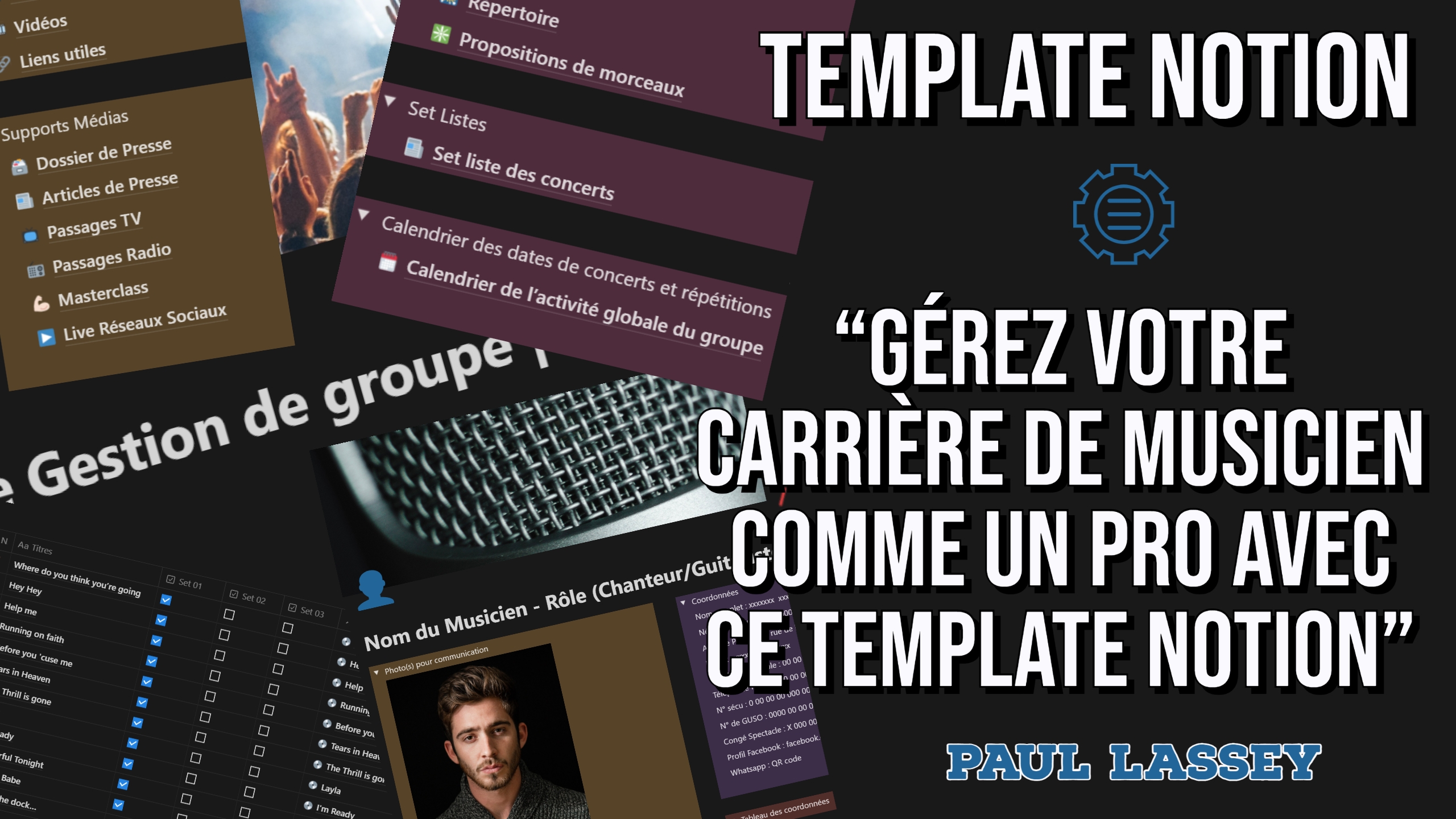 Template de gestion de groupe
