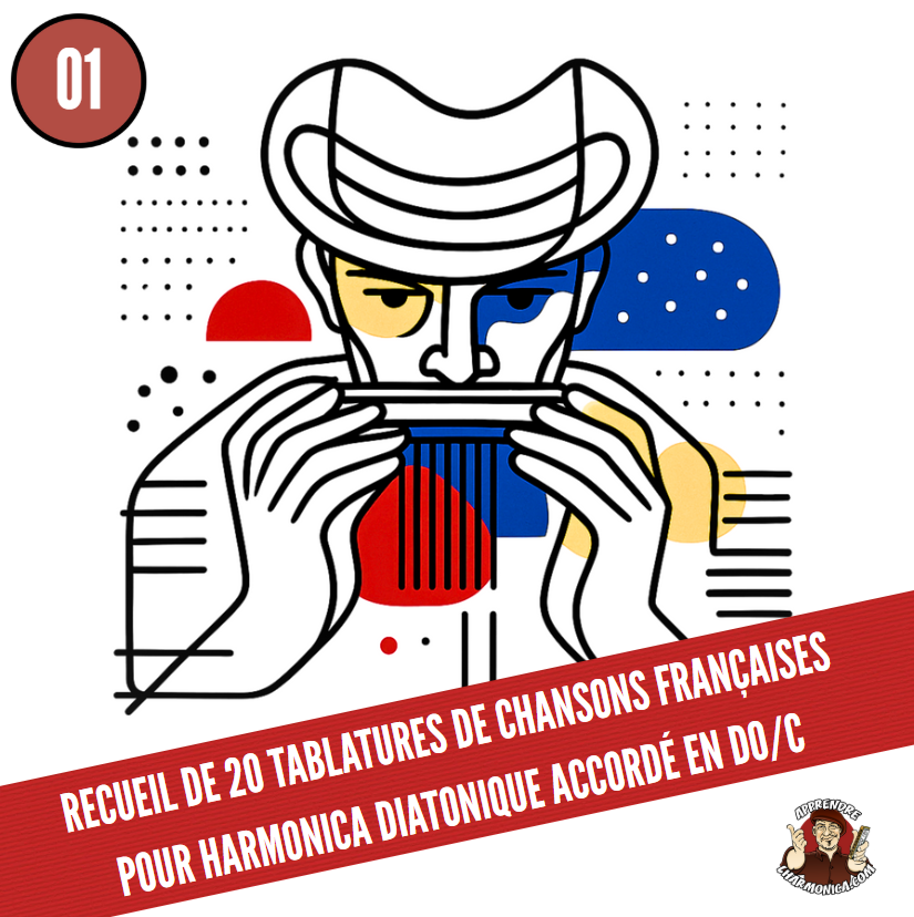 Recueil #01 - 20 tablatures de chansons françaises