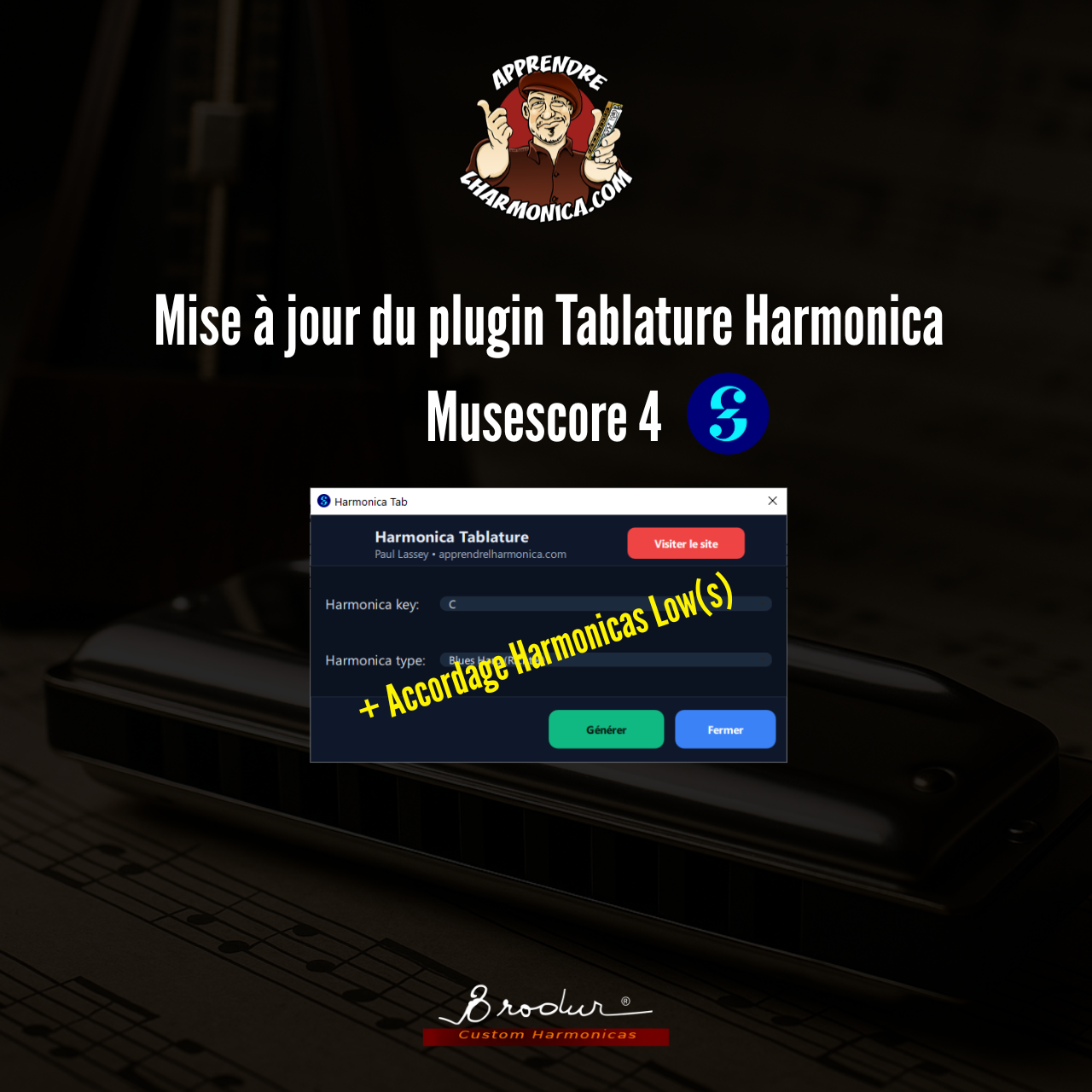Harmonica Tablature – Plugin MuseScore 4 - Gratuit