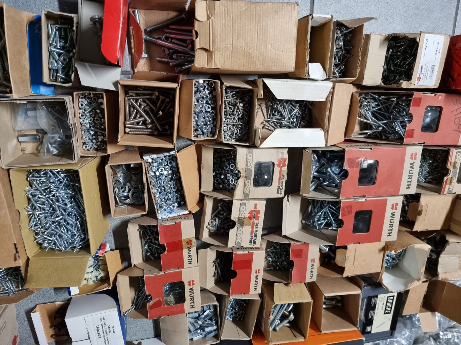 Lot of Nuts, Screws, Bolts, Washers etc