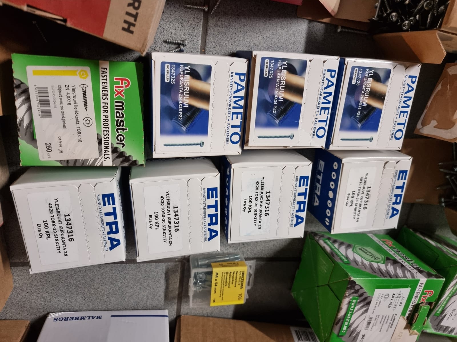 Lot of Nuts, Screws, Bolts, Washers etc 