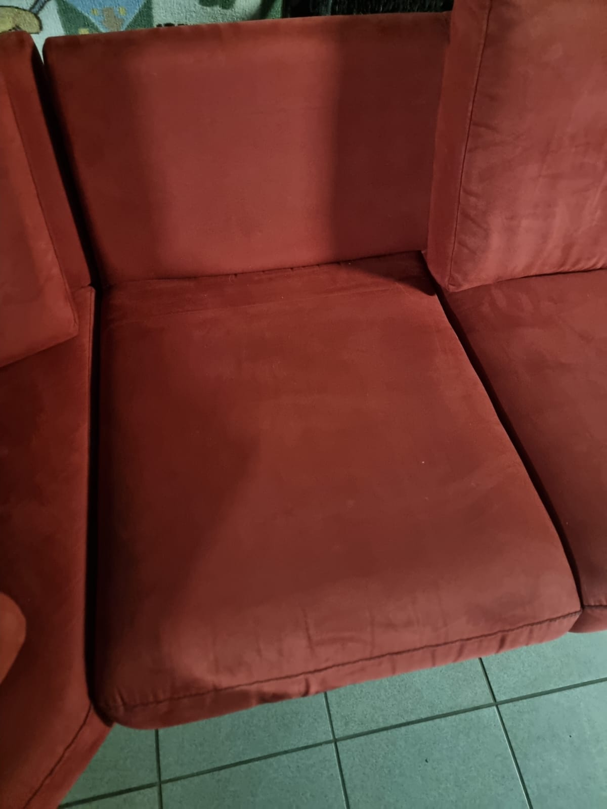 Red Sectional Sofa 6 seater 