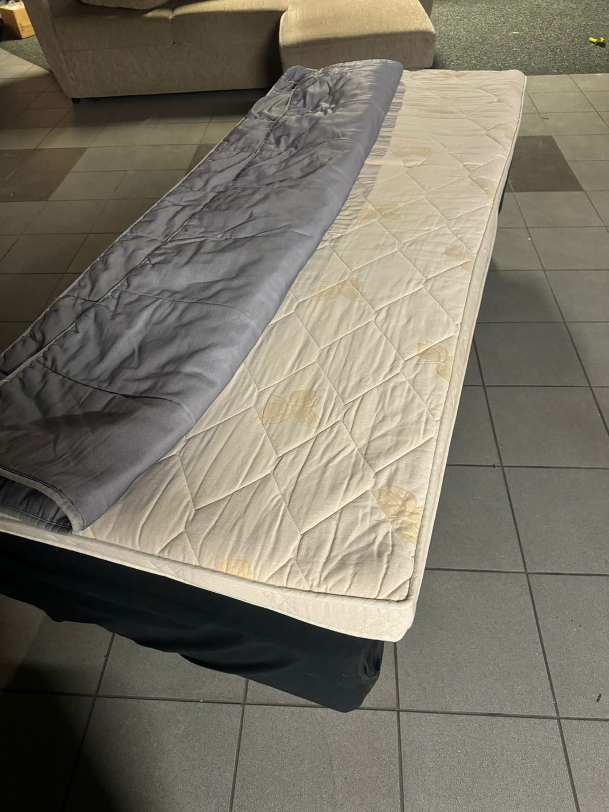 Single Bed with Mattress and Mattress Topper 80x200