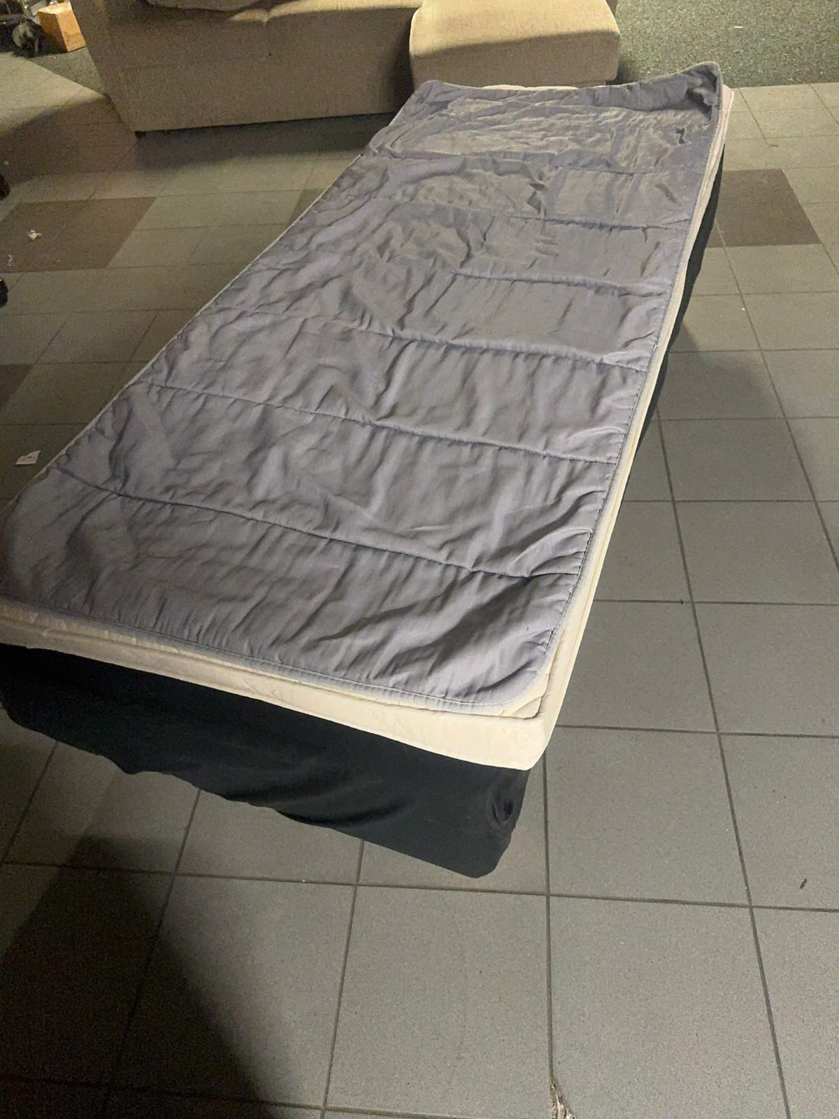 Single Bed with Mattress and Mattress Topper 80x200