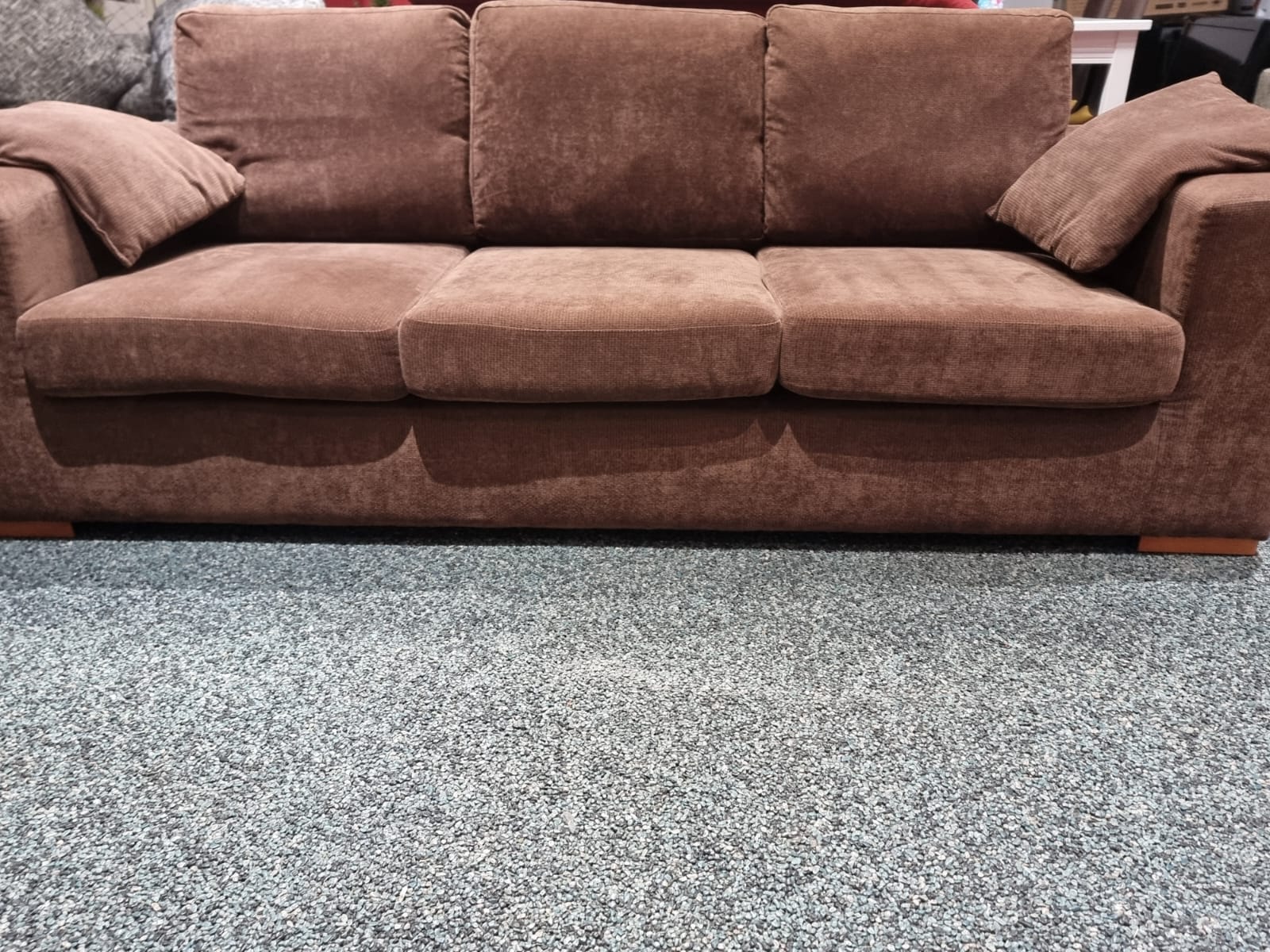Brown Sectional Sofa 3+1 Seater 