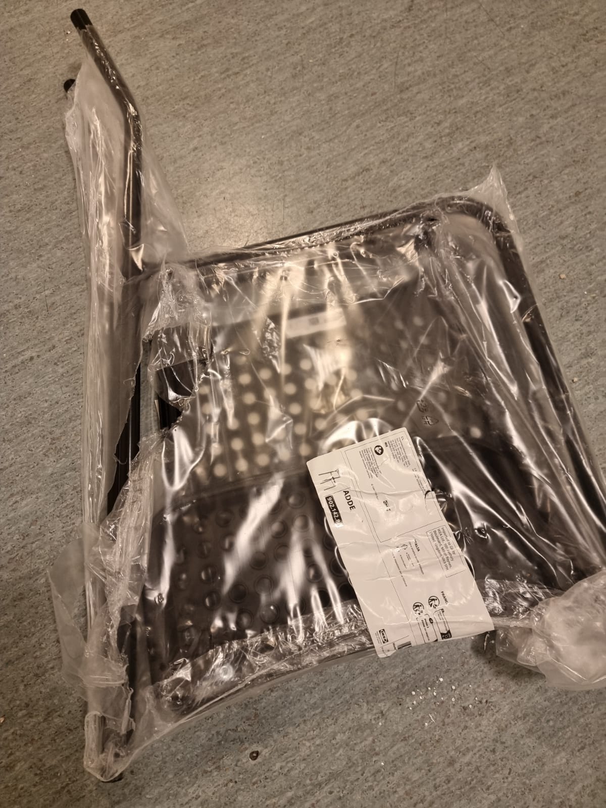 Set of 4 Black Metal Chairs