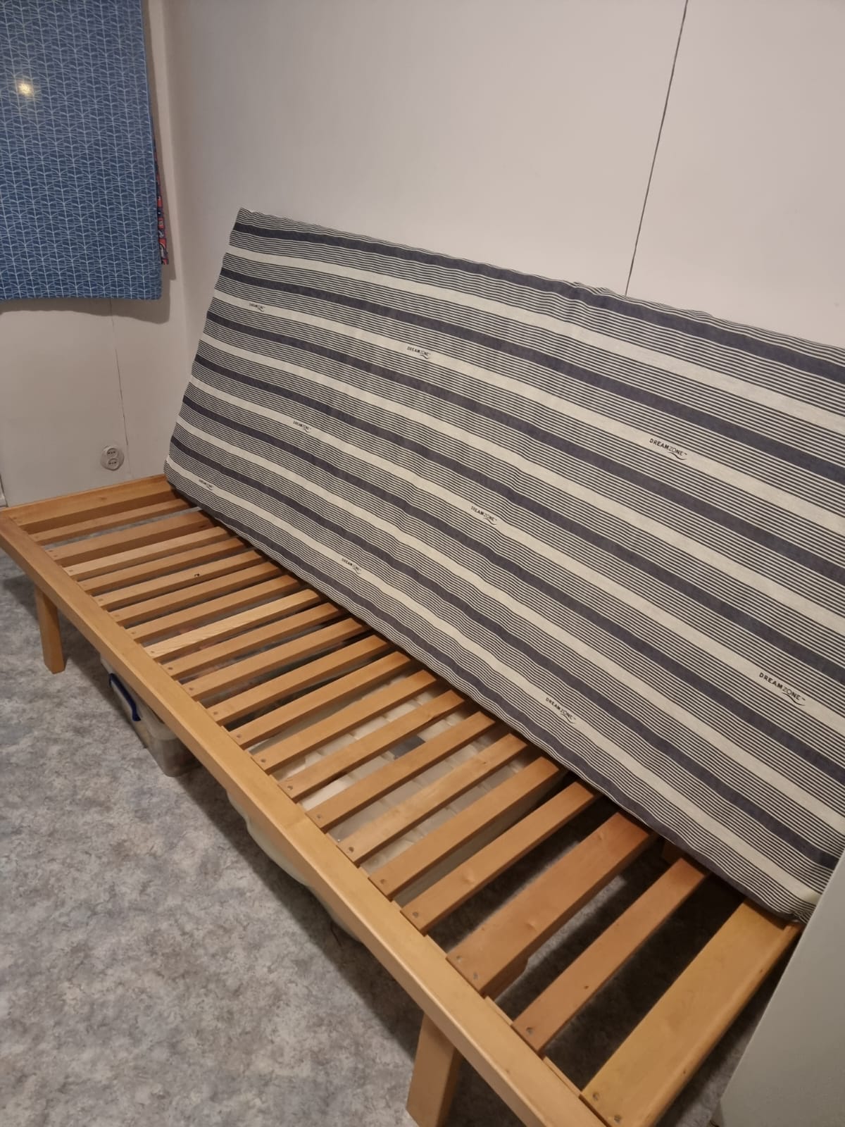 Wooden Bed Frame with Mattress 80x200