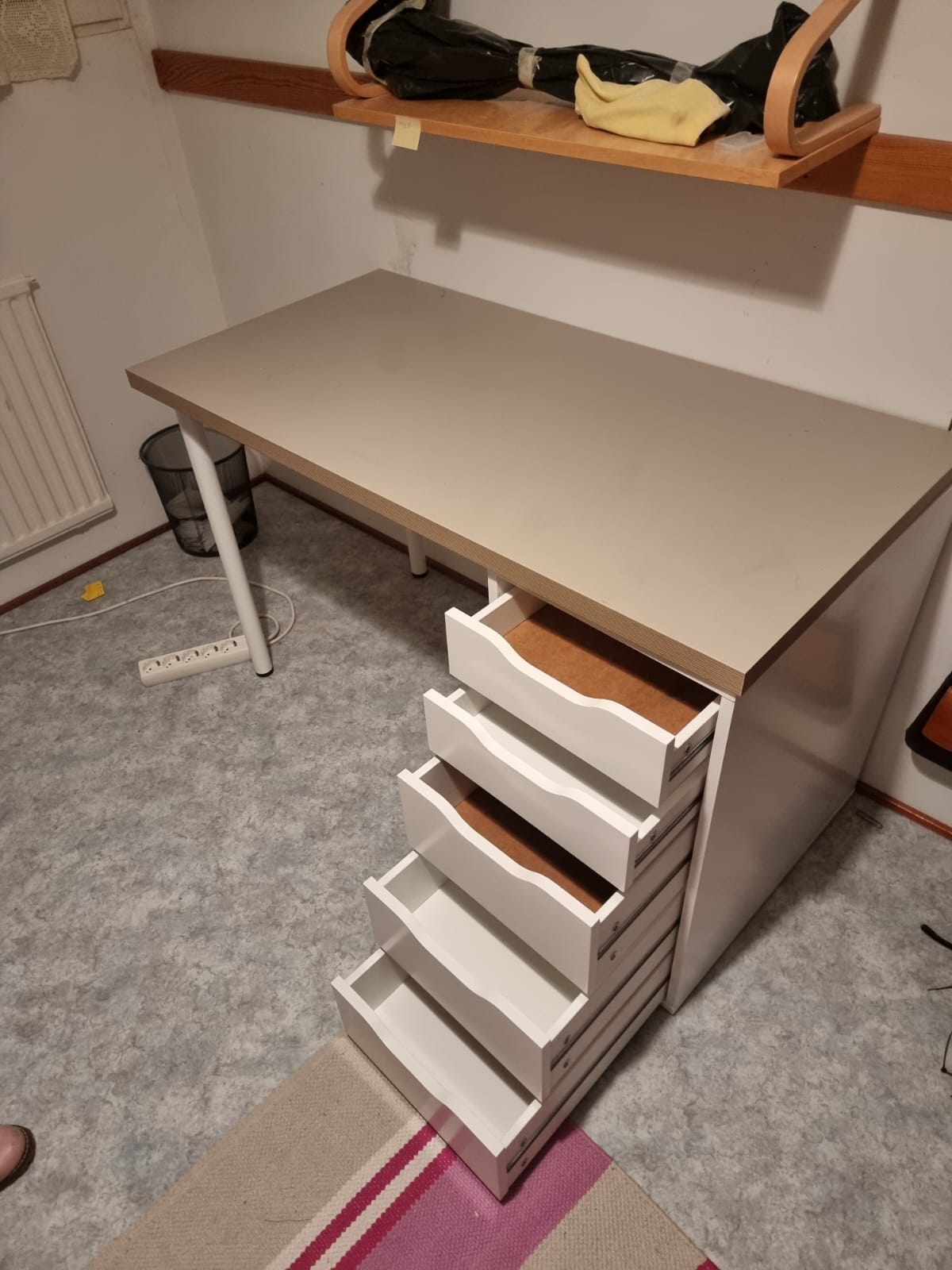 Office Desk with Storage Drawers