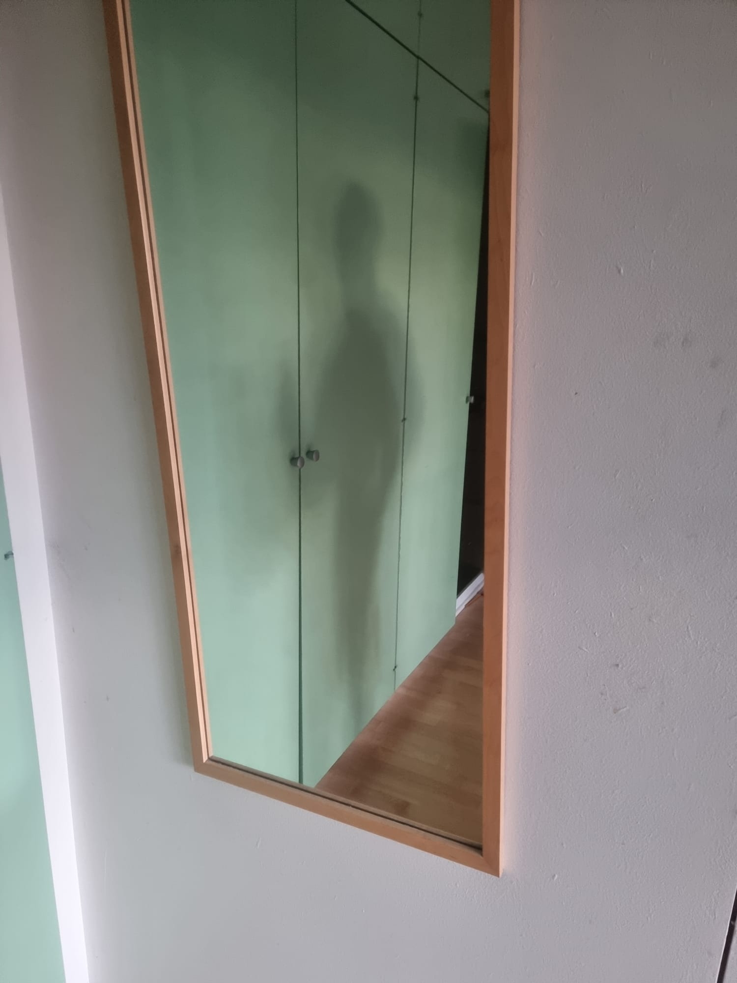 Wood-framed Mirror