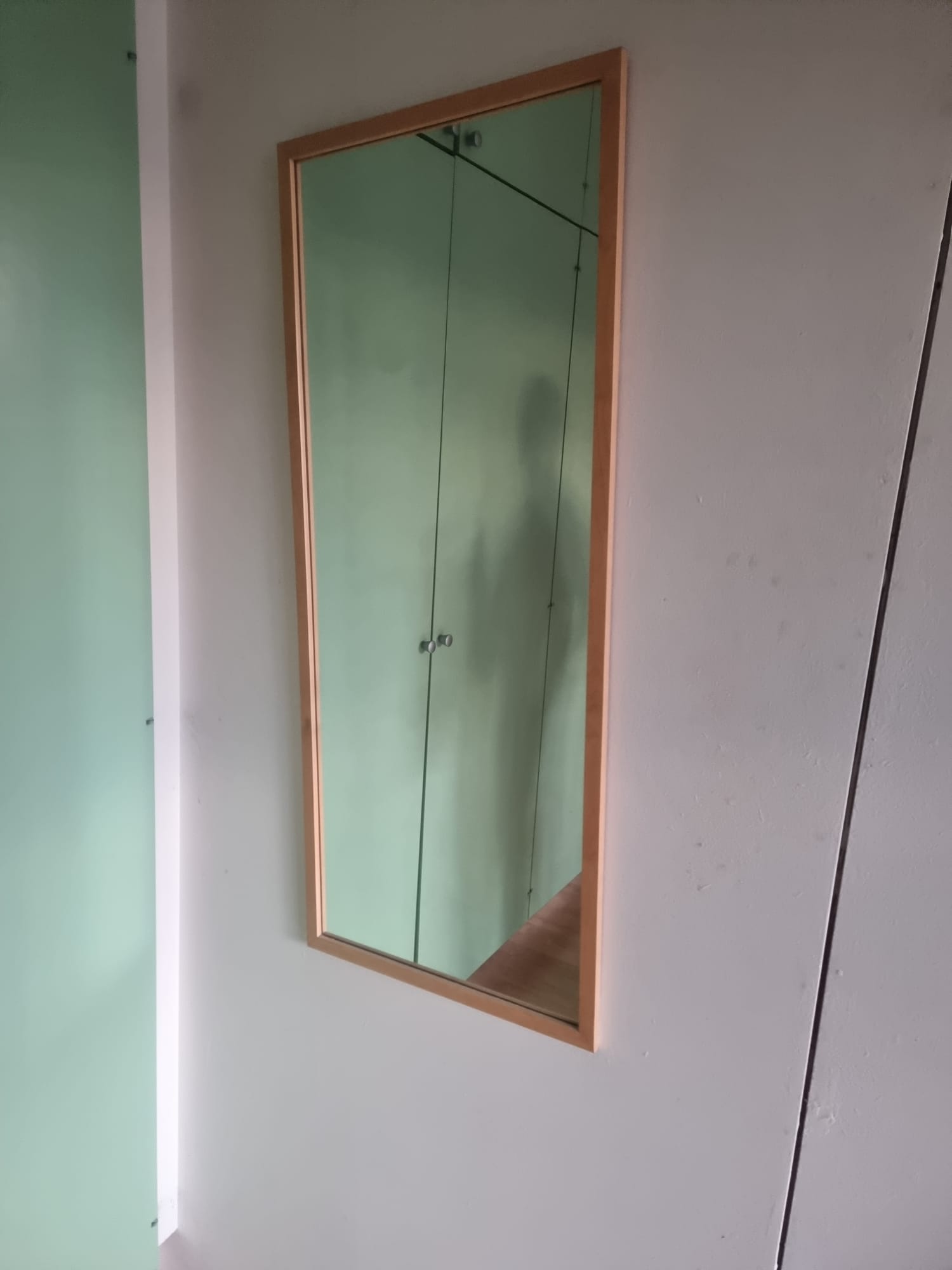 Wood-framed Mirror