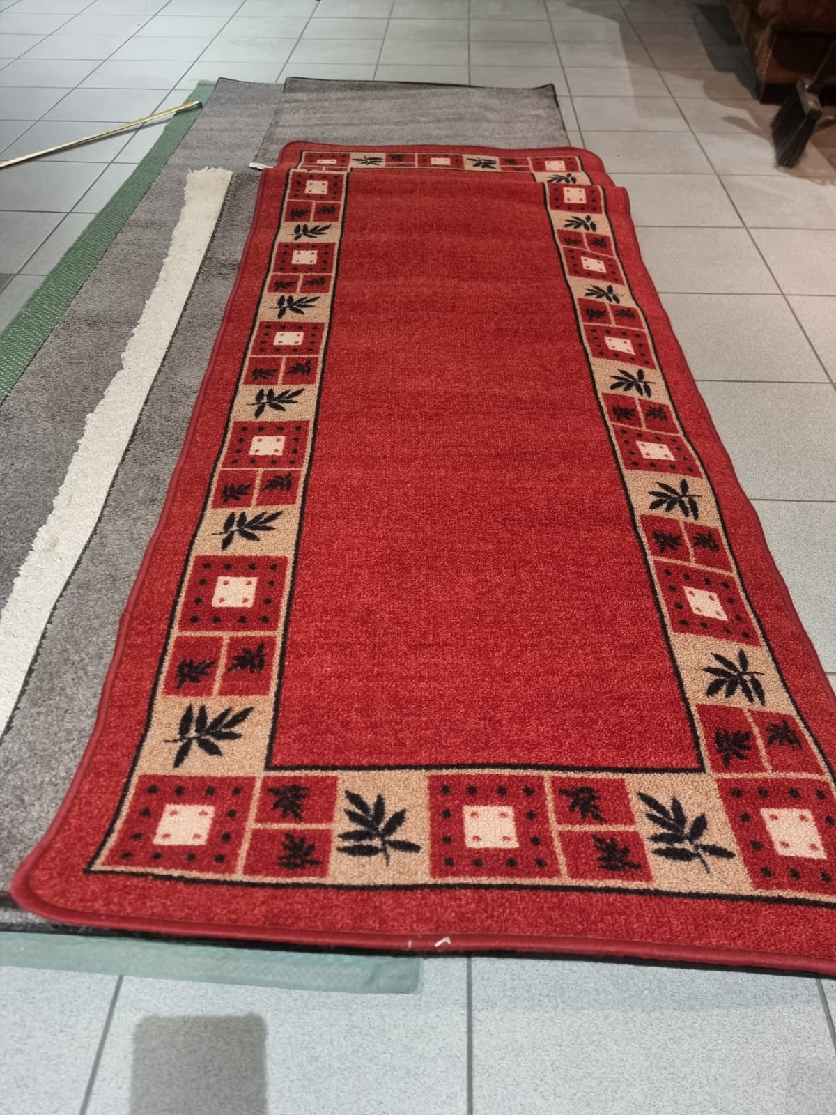Thick Carpet Red 200x85
