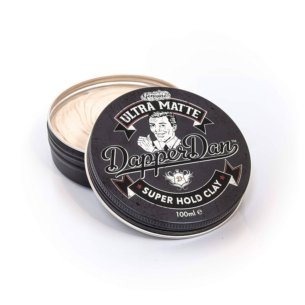 Dapper Dan Ultra Matte Super Hold Clay itin stiprios fiksacijos matinis modeliavimo molis, 100 ml