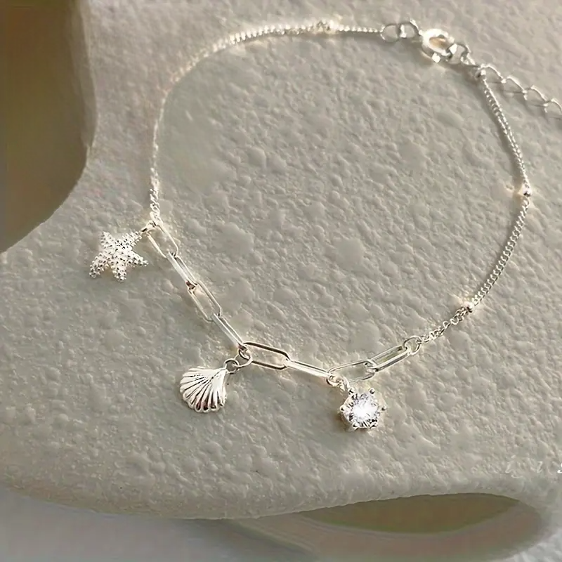 Collar con dijes marinos