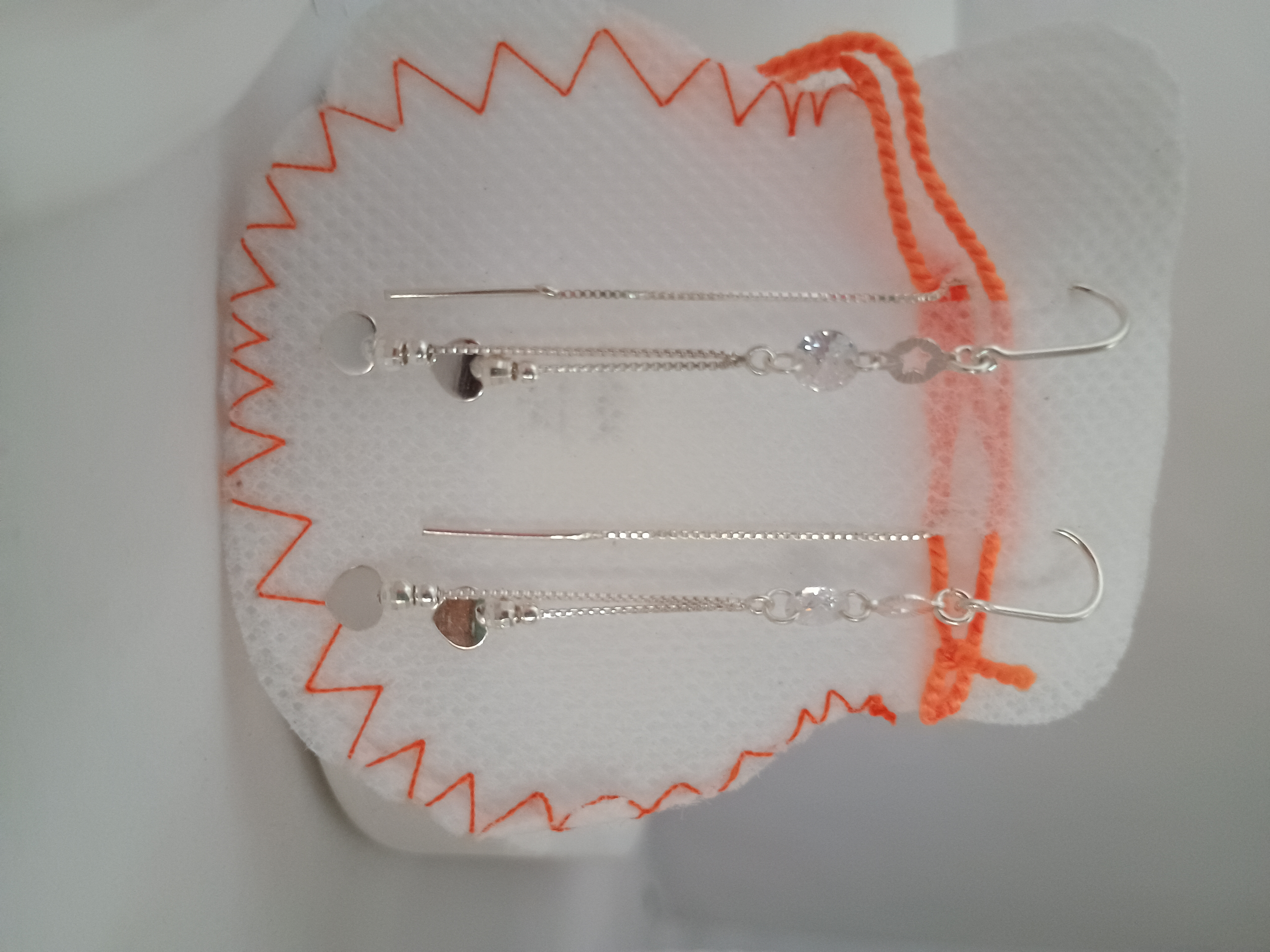 Pendientes de plata largos