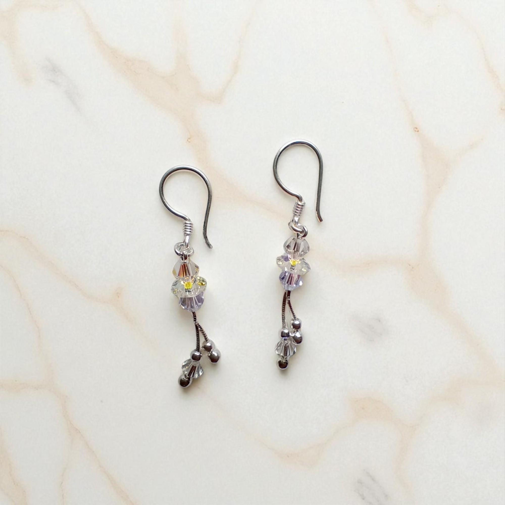Pendientes de cristal artesanal