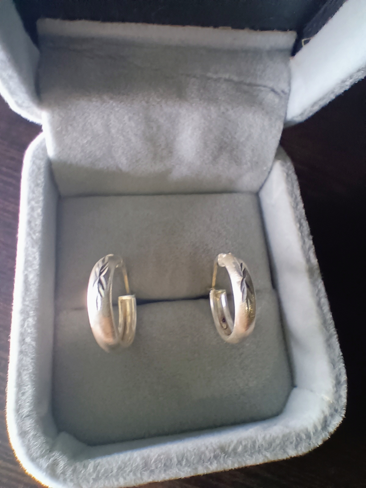 Candongas Espiga • Plata 925 con Acabado Diamantado