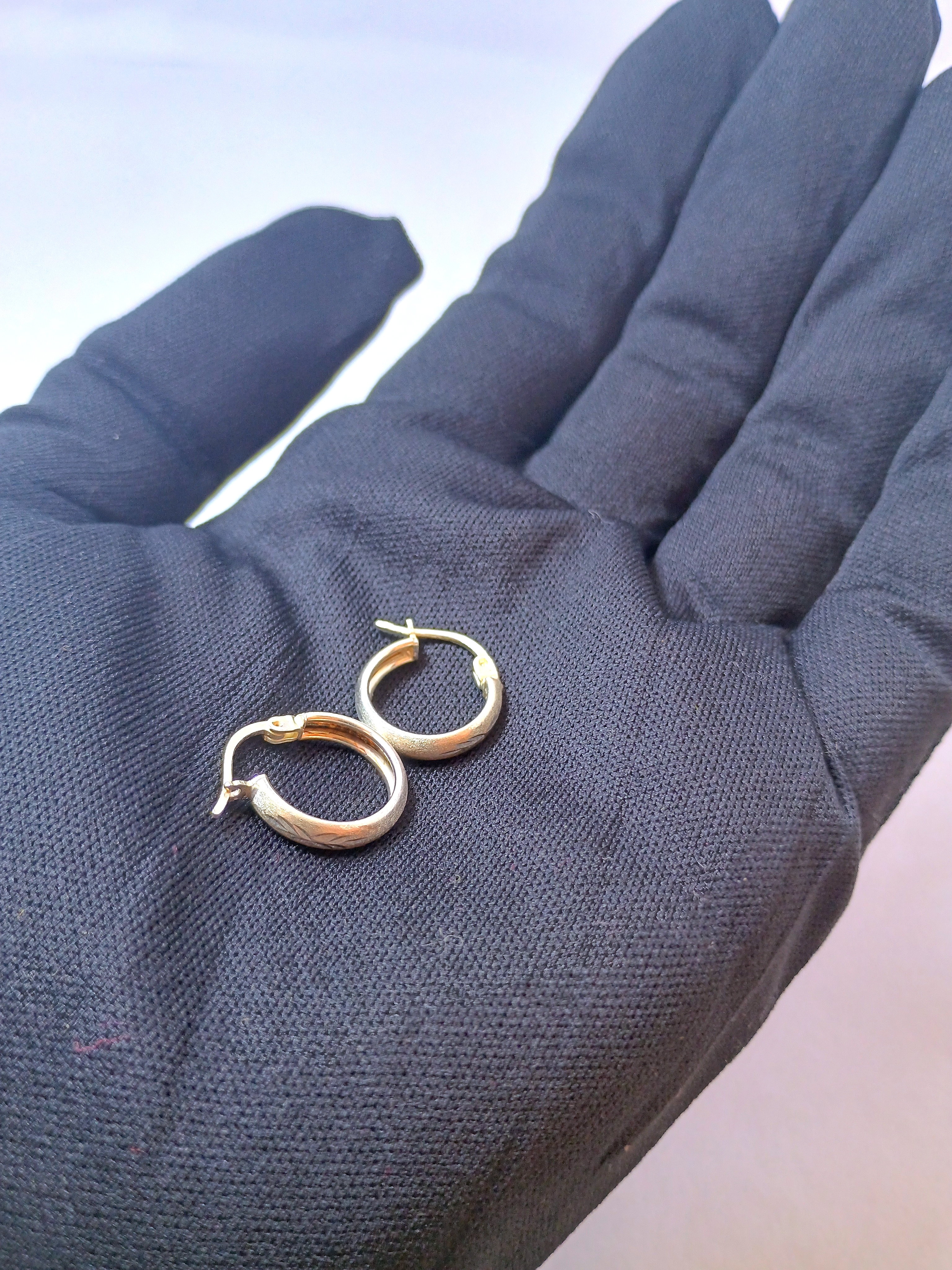 Candongas Espiga • Plata 925 con Acabado Diamantado