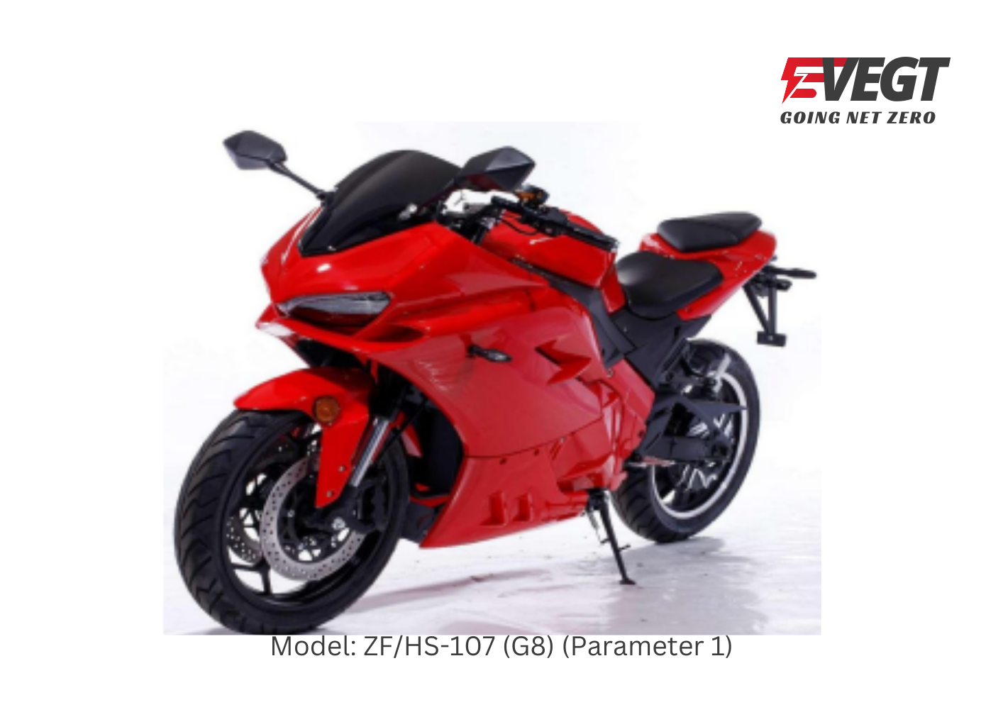 Red Sports Motorcycle - ZF/HS-107 (G8)