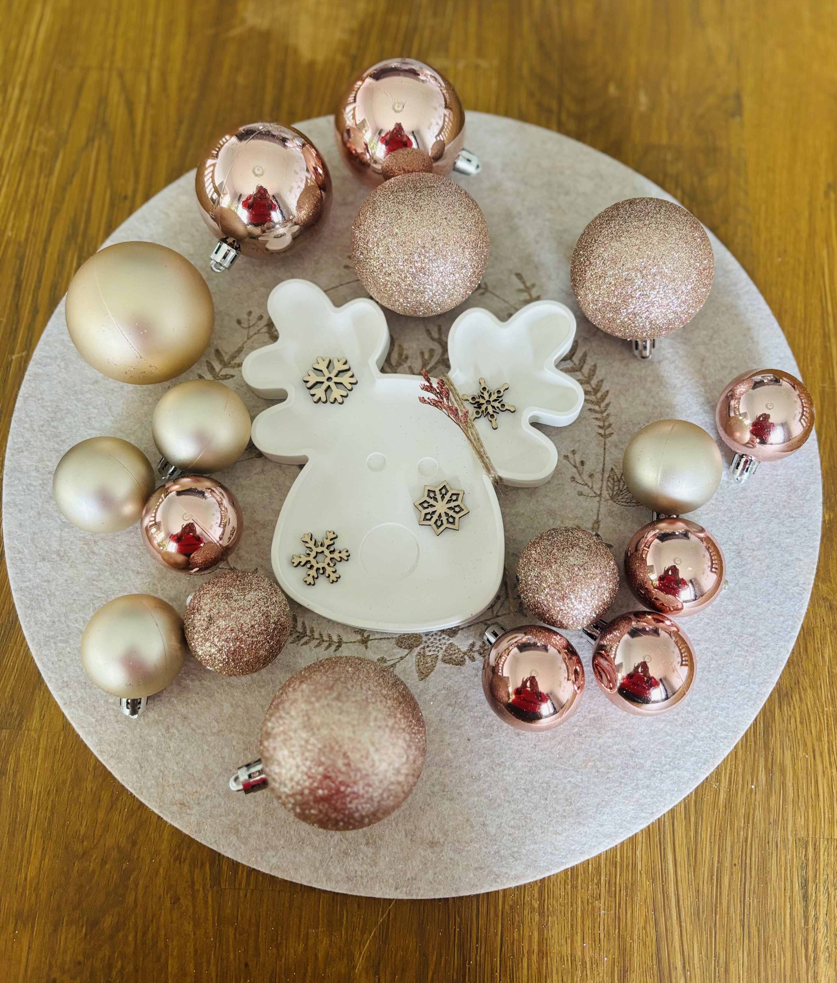 Weihnachtliches Elchtablett