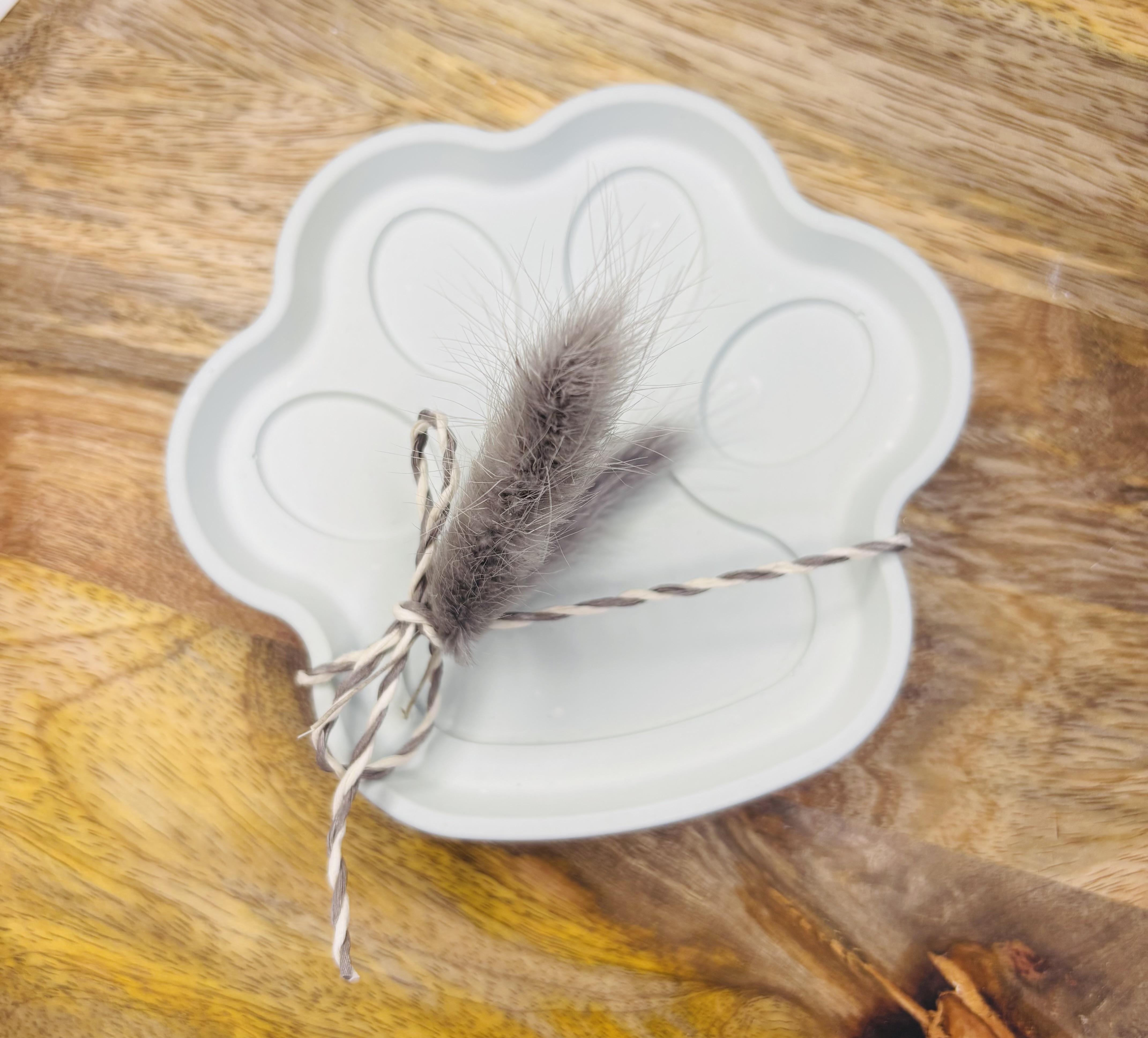 Keramikschale in Pfotenform