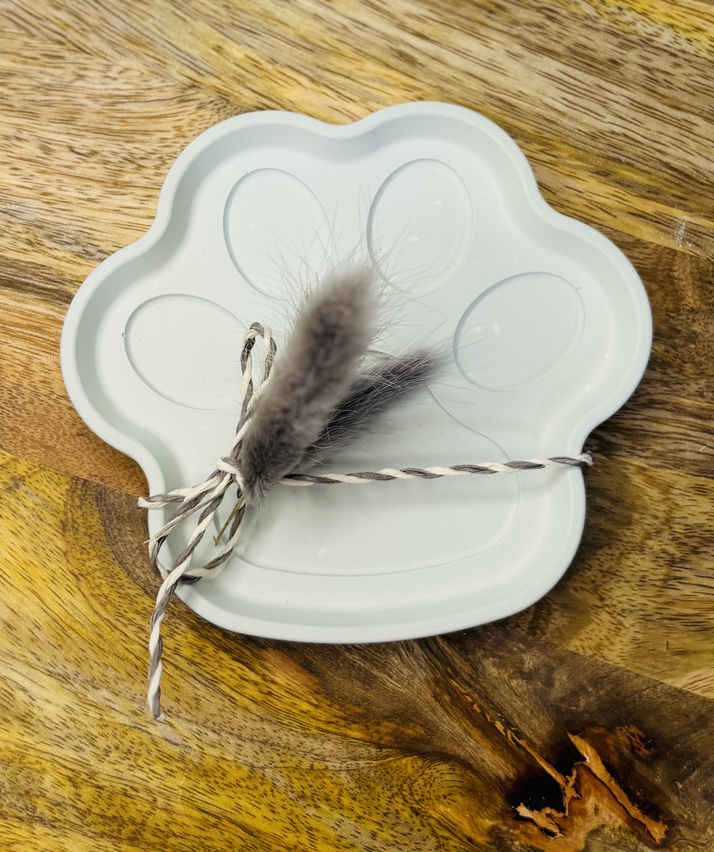 Keramikschale in Pfotenform
