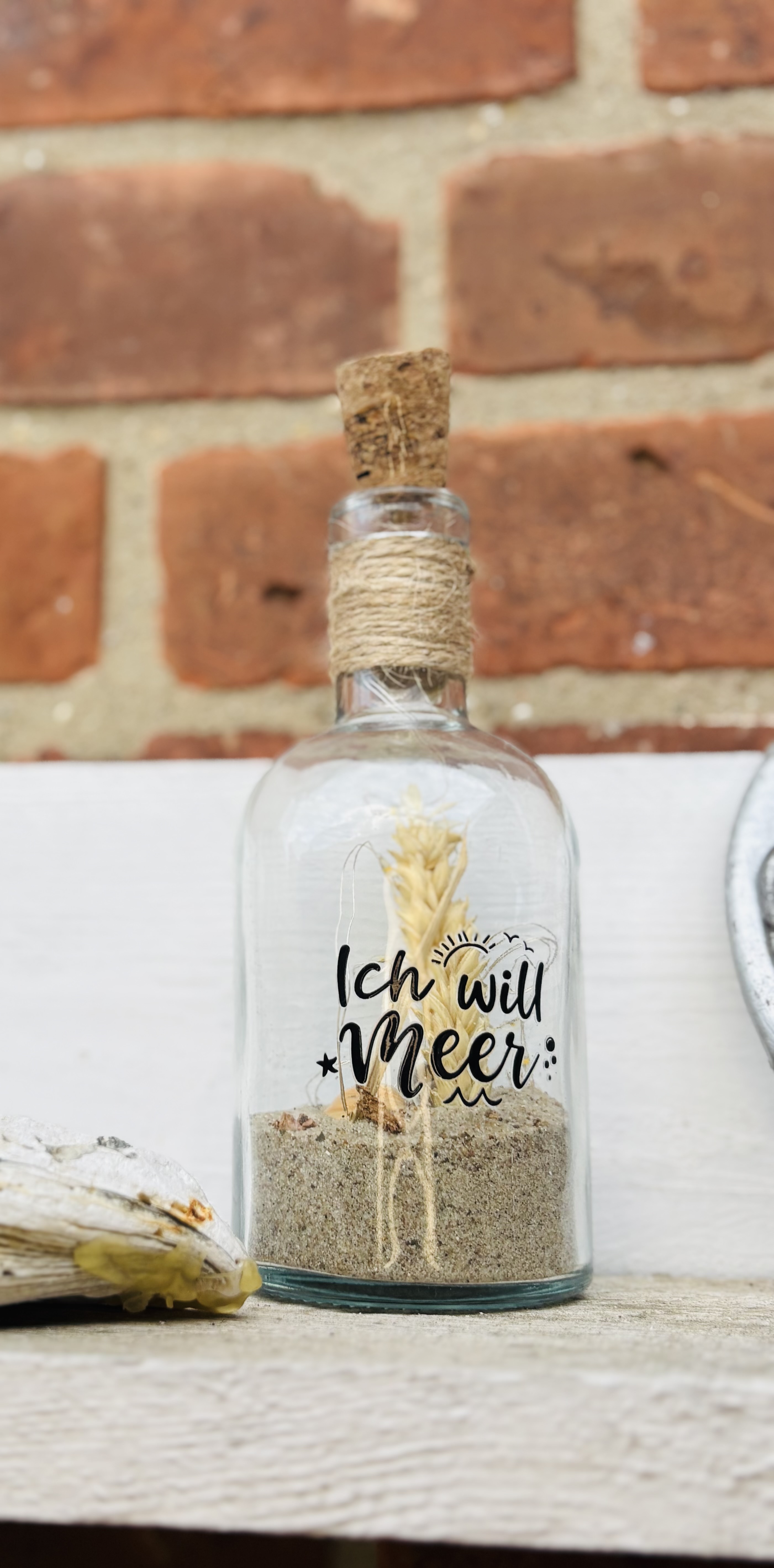 Dekoflasche mit Sand